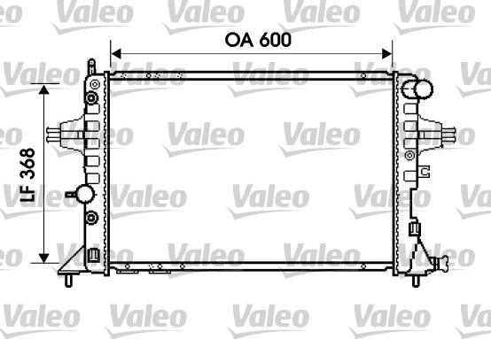 Valeo 734388 - Радиатор, охлаждение двигателя parts5.com