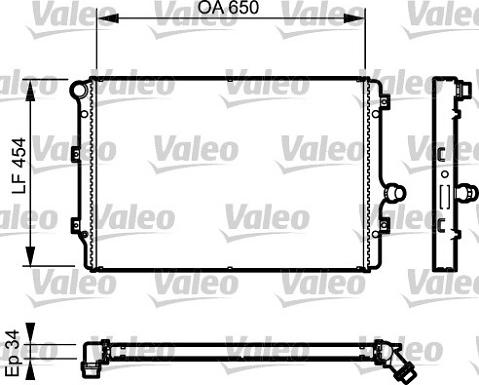 Valeo 734333 - Radiador, refrigeración del motor parts5.com