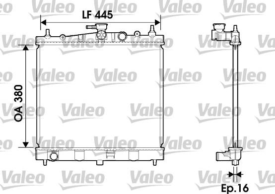 Valeo 734246 - Радиатор, охлаждение двигателя parts5.com