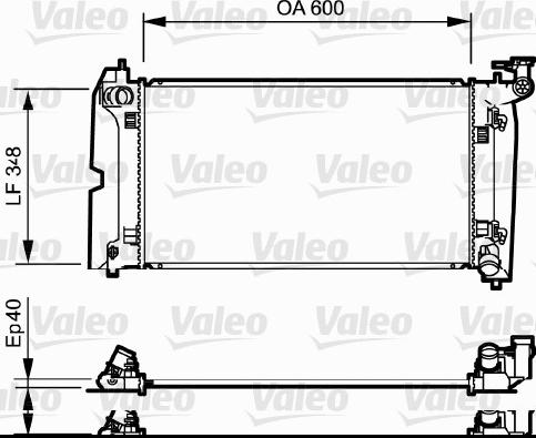 Valeo 734711 - Радиатор, охлаждение двигателя parts5.com