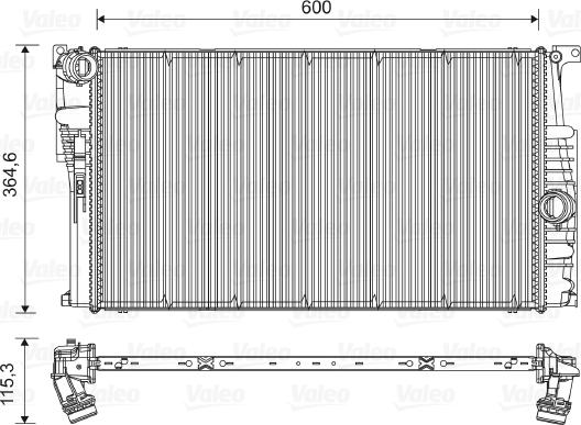 Valeo 735451 - Радиатор, охлаждение двигателя parts5.com