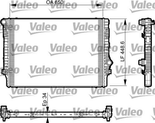 Valeo 735548 - Радиатор, охлаждение двигателя parts5.com