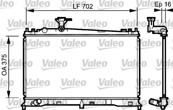 Valeo 735053 - Радиатор, охлаждение двигателя parts5.com