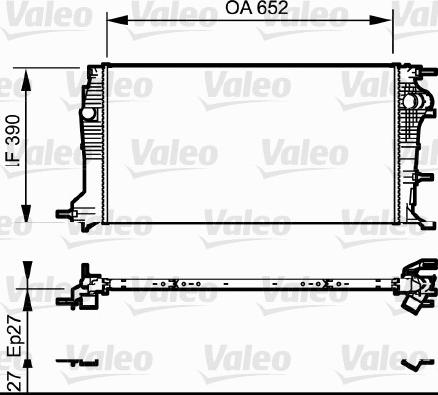 Valeo 735182 - Radiator, engine cooling parts5.com