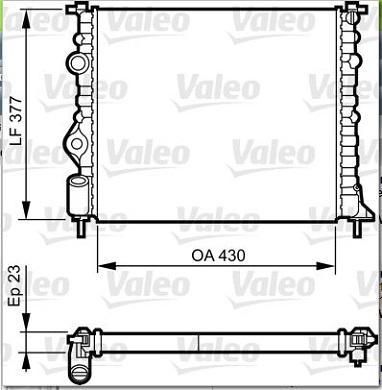 Valeo 731378 - Радиатор, охлаждение двигателя parts5.com