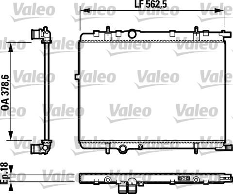 Valeo 732890 - Радиатор, охлаждение двигателя parts5.com