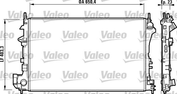 Valeo 732879 - Радиатор, охлаждение двигателя parts5.com