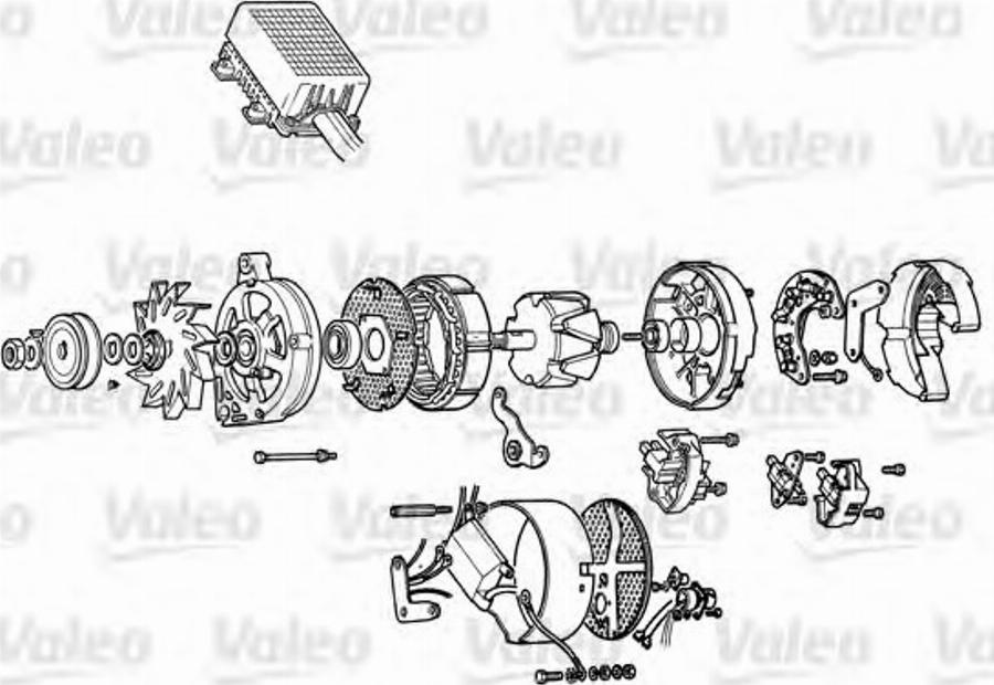 Valeo A14R38T - Генератор parts5.com