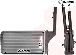 Van Wezel 40006049 - Теплообменник, отопление салона parts5.com