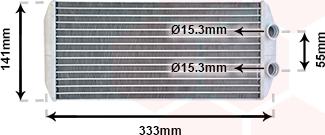 Van Wezel 40006312 - Теплообменник, отопление салона parts5.com