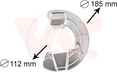 Van Wezel 5930372 - Отражатель, защита, тормозной диск parts5.com