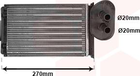 Van Wezel 58006296 - Теплообменник, отопление салона parts5.com