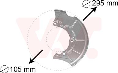 Van Wezel 5888371 - Отражатель, защита, тормозной диск parts5.com