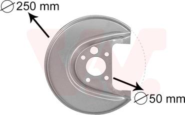 Van Wezel 5888373 - Отражатель, защита, тормозной диск parts5.com