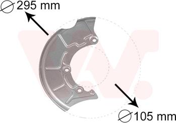 Van Wezel 5888372 - Отражатель, защита, тормозной диск parts5.com