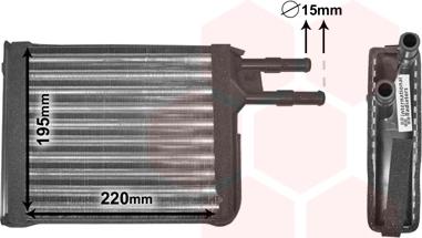 Van Wezel 09006128 - Теплообменник, отопление салона parts5.com