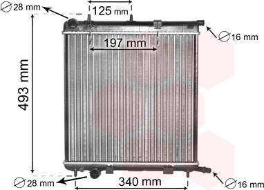 Van Wezel 09002188 - Радиатор, охлаждение двигателя parts5.com