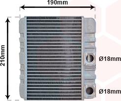 Van Wezel 06006211 - Теплообменник, отопление салона parts5.com