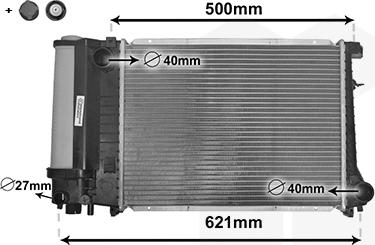 Van Wezel 06002135 - Радиатор, охлаждение двигателя parts5.com