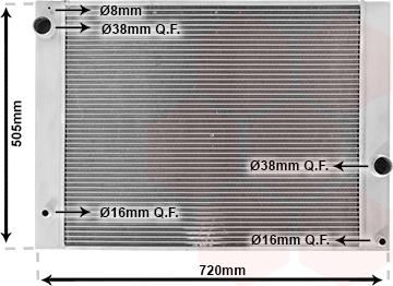 Van Wezel 06002338 - Радиатор, охлаждение двигателя parts5.com