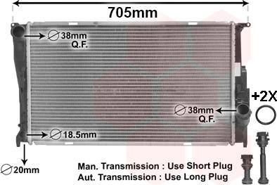 Van Wezel 06002293 - Радиатор, охлаждение двигателя parts5.com