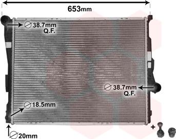 Van Wezel 06002205 - Радиатор, охлаждение двигателя parts5.com