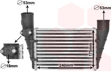 Van Wezel 03004112 - Интеркулер, теплообменник турбины parts5.com