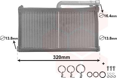 Van Wezel 03006052 - Теплообменник, отопление салона parts5.com