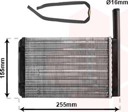 Van Wezel 18006134 - Теплообменник, отопление салона parts5.com