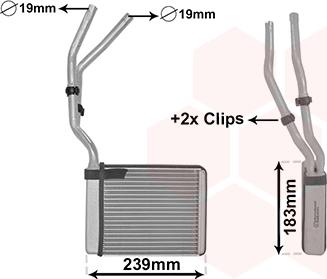 Van Wezel 18006364 - Теплообменник, отопление салона parts5.com