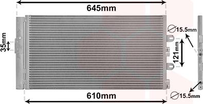 Van Wezel 17005298 - Конденсатор кондиционера parts5.com