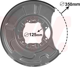 Van Wezel 3041374 - Отражатель, защита, тормозной диск parts5.com