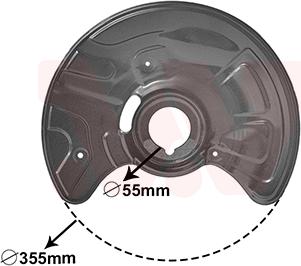 Van Wezel 3041372 - Отражатель, защита, тормозной диск parts5.com