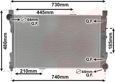 Van Wezel 30002286 - Радиатор, охлаждение двигателя parts5.com