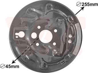 Van Wezel 7620374 - Крышка, тормозной барабан parts5.com