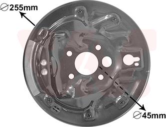 Van Wezel 7620373 - Крышка, тормозной барабан parts5.com