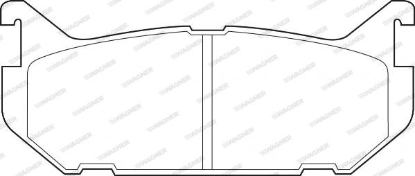 Wagner WBP21766A - Тормозные колодки, дисковые, комплект parts5.com