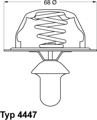 WAHLER 4447.85D - Термостат, охлаждающая жидкость parts5.com