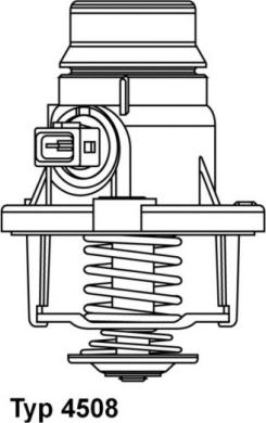 WAHLER 4508.101D - Термостат, охлаждающая жидкость parts5.com