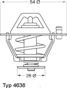 WAHLER 463882D - Термостат, охлаждающая жидкость parts5.com