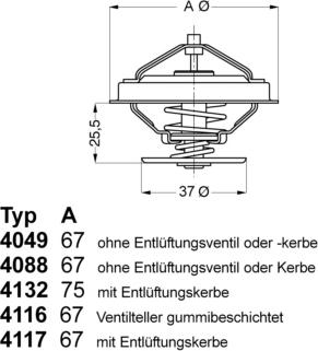 WAHLER 4116.87D1 - Термостат, охлаждающая жидкость parts5.com