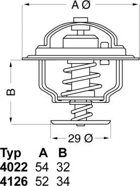 WAHLER 412688 - Термостат, охлаждающая жидкость parts5.com