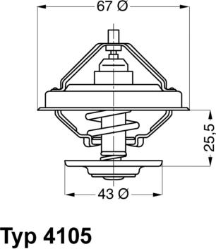 WAHLER 410583D - Термостат, охлаждающая жидкость parts5.com