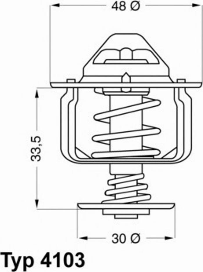 WAHLER 4103.82 - Термостат, охлаждающая жидкость parts5.com