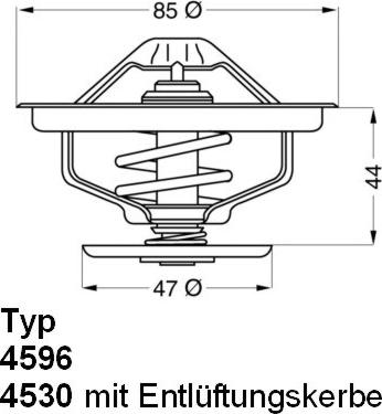 WAHLER 4596.83D - Термостат, охлаждающая жидкость parts5.com