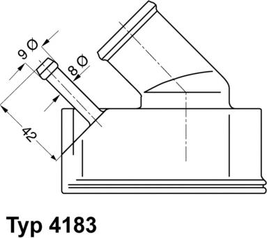 WAHLER 4183.92D - Термостат, охлаждающая жидкость parts5.com