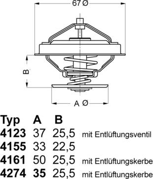 WAHLER 4274.92D - Термостат, охлаждающая жидкость parts5.com