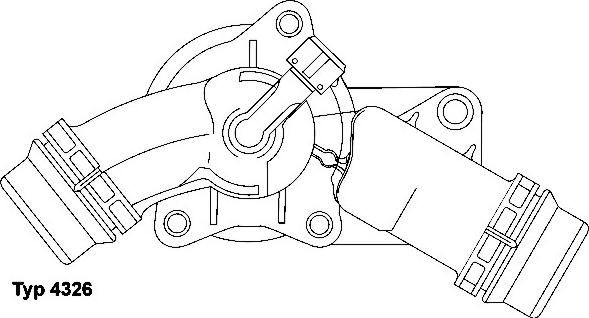 WAHLER 4326.97D - Термостат, охлаждающая жидкость parts5.com