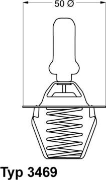 WAHLER 3469.91D - Termostato, refrigerante parts5.com