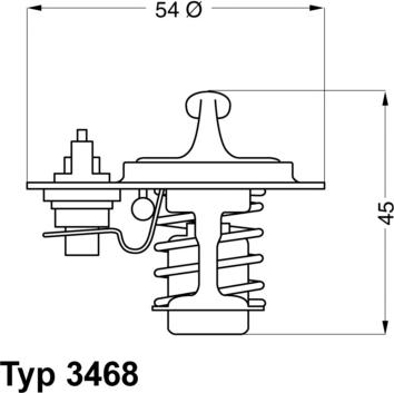 WAHLER 3468.88D - Термостат, охлаждающая жидкость parts5.com